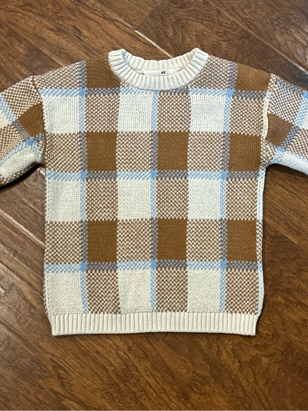 Boys H&M Checked Sweater size 5/6
